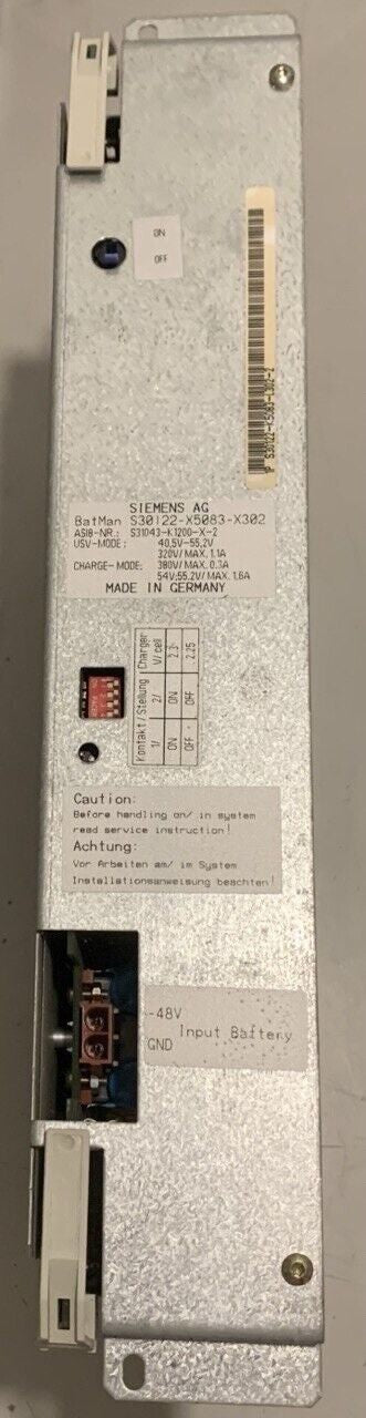 Bloc d'alimentation Siemens S30122-K5083-X302 pour Hicom 125 Siemens