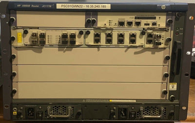 🌐 HP A6608 Routeur 8 Slots 10GbE FULL BUNDLE Modules JC174A JC165A JC164A 🌐 HP