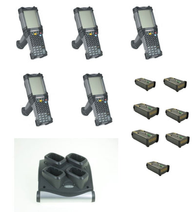 📦 Lot 5 Terminaux Symbol MC9060 + Socle Charge SAC9000-4000R + 7 Batteries 🔋 Symbol