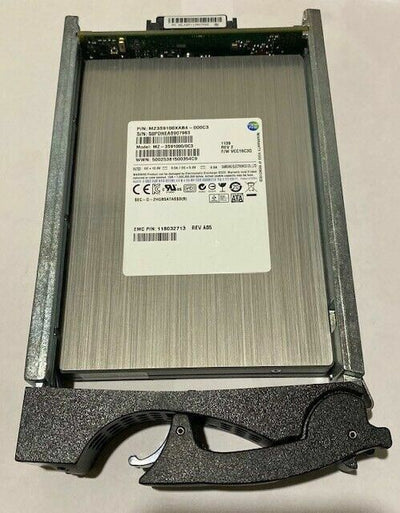 💾 Lot De 4 Disques Durs EMC Samsung 100GB SSD Flash Avec Caddy 3.5" 💾 Samsung
