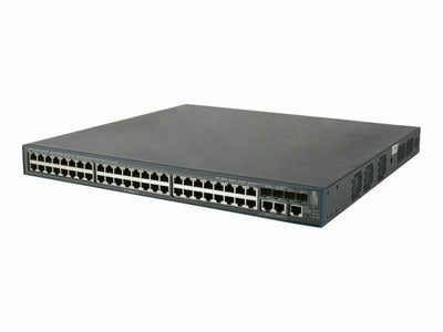 HP JG307B 3600-48-PoE+ 48-Ports + 4-Ports SFP (mini GBIC) 2-Ports 1000Base-T Man HP