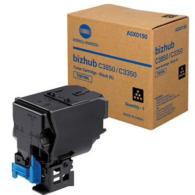 Toner Konica Minolta Toner TNP48 C / A5X0450 Original Neuf Cyan 10 000 Pages Konica Minolta
