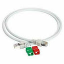 Lot de 4 Cables RJ 45 Actassi - 3 mètres-CL-MNC F/UTP cat 6 300 MHz LSZH Schneider Electric