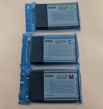 LOT DE 3 EPSON CONVERSION CARTRIDGE, CYAN, MAGENTA, YELLOW EPSON