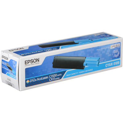 Toner Epson C13S050189 S050189 0189 Original Cyan 4000 Pages Neuf Carton Abimé Epson