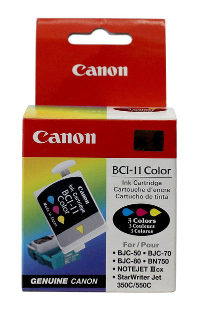 Boite de 3 Cartouches Canon BCI-11 Colour Original Neuf 3 Couleurs 3 x 2ml Canon