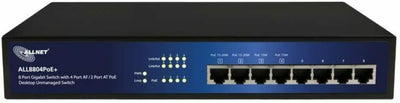 Switch Gigabit 8 Ports PoE+ ALLNET ALL8804 PoE+ avec Alimentation et Rails ALLNET