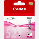 Lot De 2 Cartouches D'Encre CANON 521 M CLI-521 M Original Neuf Magenta 9ml x 2 Canon