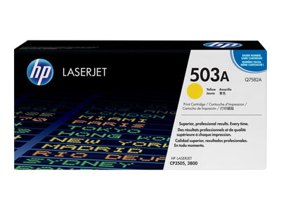 Toner HP 503A Q7582A Jaune Original Neuf 6000 Pages HP LaserJet 3800/CP3505 HP