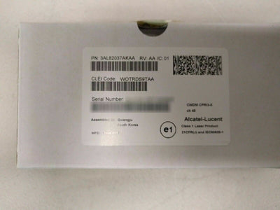 Alcatel-Lucent 3AL82037AK CWDM CPRI3-5 ch45 WOTRDS9TAA ALCATEL LUCENT