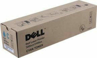 Cartouche de toner DELL T6412 pour DELL 3000cn/3100cn Cyan - Original Dell