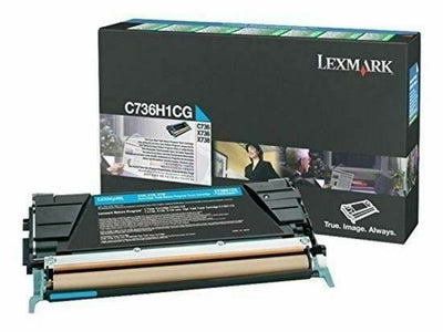 Lexmark C736H1CG Cartouche de toner pour C736, X736, X738 Cyan ORIGINAL Lexmark
