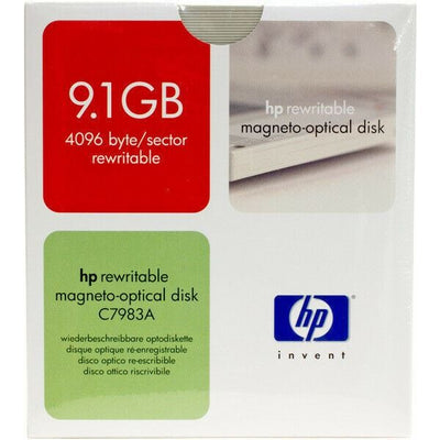 💿 Disque Magnéto-Optique HP C7983A 9.1GB 4096 Bytes/Sector Réinscriptible 5.25" HP