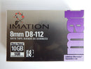 Lot de 6 Imation D8 D-huit Données Bande 8 mm/Cartouche 5/10GB 112 M D8-112 IMATION