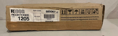2 Toners RICOH 885067 Type 1205 Original Neuf Noir 2 x 6000 Pages Pour FT3613 Ricoh