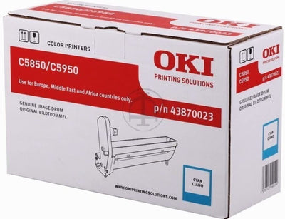 Kit Tambour OKI 43870023 Original Neuf Cyan 20 000 Pages Pour C5850 C5950 MC560 OKI