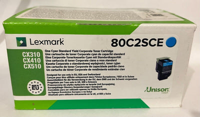 Cartouche Lexmark 80C2SCE Original Neuf Cyan 2000 Pages Pour CX310-CX410-CX510 Lexmark