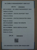 Dell 0wk693 t610 t710 3u Cable Management Bras Kit neuf DELL