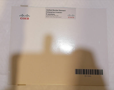 Cisco Unified Border Element Enterprise 5 sessions License. FL-CUBEE-5 Cisco