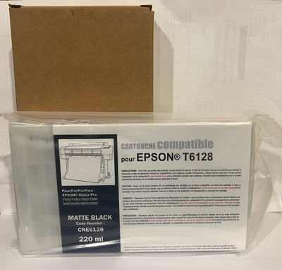 Toner T6128 / CNE6128 Compatible EPSON Neuf Noir 220ml Pour Epson Stylus Pro Epson