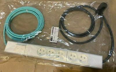 🔌 Multiprise Multimedia Aluminium 5 Prises 230V + 2 RJ45 3660W Decepower 🔌 DecePower