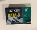 Lot De 2 Cartouches De Données MAXELL DATA-8 112m Original Neuf 2.5/5.0GB Maxell