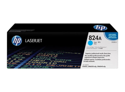 Toner HP CB381A 824A Original Neuf Cyan 21 000 Pages Pour HP LASERJET CP6015 HP