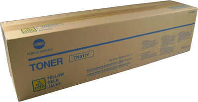 Toner Konica Minolta TN611Y A070250 Original Neuf Jaune 27 000 Pages Konica Minolta