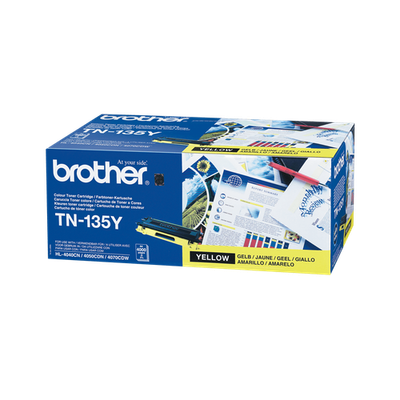 Toner Brother TN-135Y TN135Y Original Neuf Jaune 4000 Pages Brother