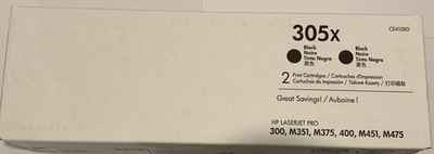 🖨️ Toner Hp 305x Noir Original Ce410x Haute Capacité 4400 Pages Laserjet Pro ⚫ HP