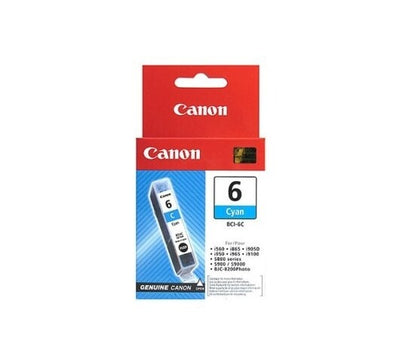 Lot de 4 Cartouches D'Encre BCI-6C Original Neuf Cyan 4 x 13ml Canon
