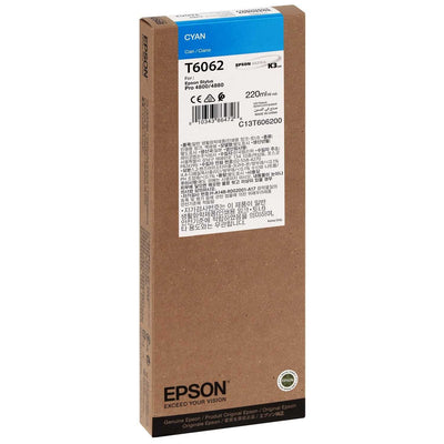 💙 Cartouche Epson T6062 C13T606200 Cyan 220ml UltraChrome K3 Stylus Pro 🖨️ Epson