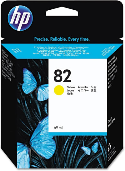 🖨️ Cartouche D'Encre Originale HP 82 Jaune C4913A 🟡 HP