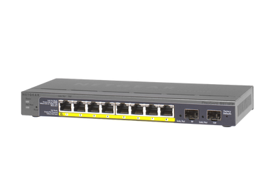 🔀 Switch NETGEAR ProSafe GS110TP V2 — 8 Ports Gigabit PoE + 2 SFP Manageable 🔀 NETGEAR
