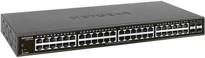 🖧 NETGEAR GS348T V1 Switch Smart 48 Ports Gigabit + 4 SFP 104Gbps Rack 🖧 NETGEAR