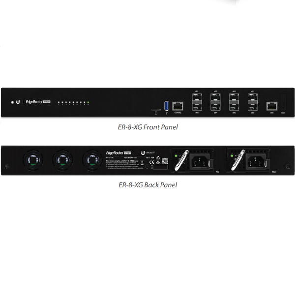 🌐 Ubiquiti EdgeRouter Infinity ER-8-XG 8x 10G SFP+ 80Gbps Rack 1U 2x P