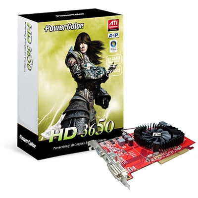 🎮 PowerColor Radeon HD 3650 512MB DDR2 AGP 8X - DirectX 10.1 DVI NEUF SCELLÉ 🔥 PowerColor