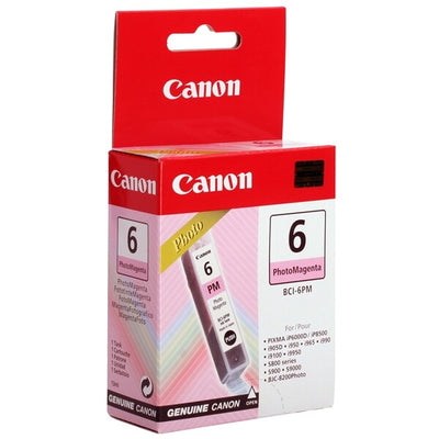 Lot De 2 Cartouches D'Encre BCI-6PM Original Neuf Magenta 2 x 13ml Canon