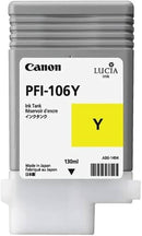 🖨️ Cartouche d'encre CANON PFI-106Y Original Neuve Jaune 130ml Date: 03/2018 🖨 Canon