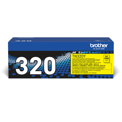 🖨️ Toner Brother TN-320Y Jaune Original 1500 Pages Haute Qualité 🟡 Brother