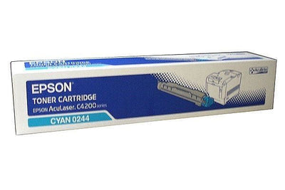 🖨️ Toner Epson Cyan 0244 C13S050244 AcuLaser C4200 8 500 Pages Original 🔵 Epson