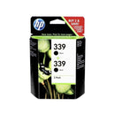 🖨️ Pack De 2 Cartouches Hp 339 Noir Originales C9504ee Authentiques Encre 🖤 HP