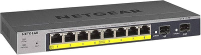 🖧 Netgear ProSafe GS110TP Switch 8 Ports Gigabit PoE + 2 SFP Manageable 🔧 NETGEAR