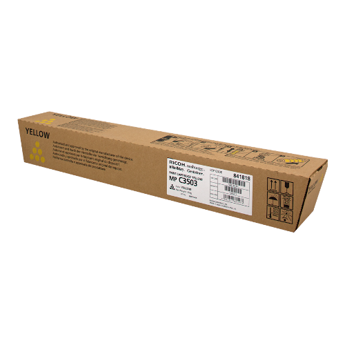 Toner Ricoh 841818 Original Déja Utilisé Jaune 18 000 Pages Pour MP C3503 Ricoh