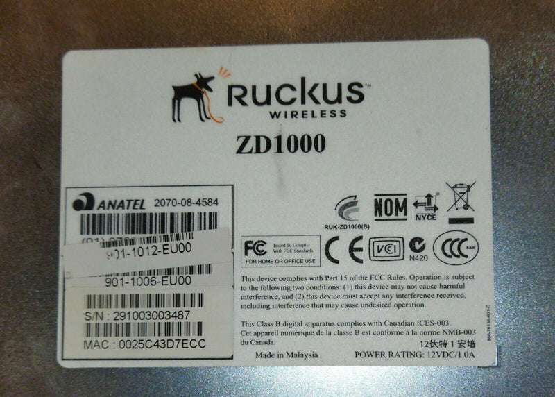 Ruckus ZoneDirector ZD1000 - Gestion Avancée pour un Réseau LAN Sans Fil  Ruckus   