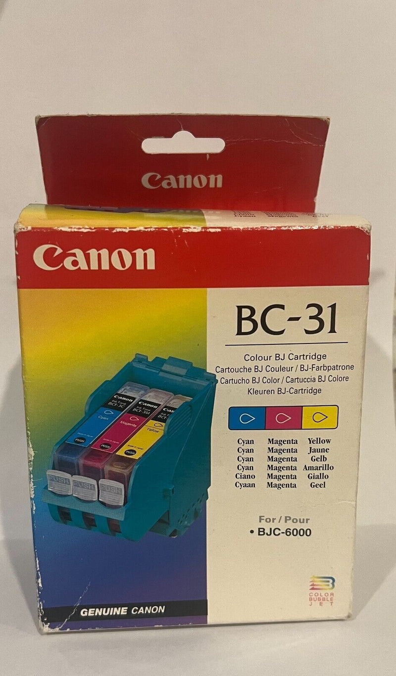 Cartouche D'Encre CANON BC-31 Original Neuf Multicouleur Pour BJC-6000  Canon   