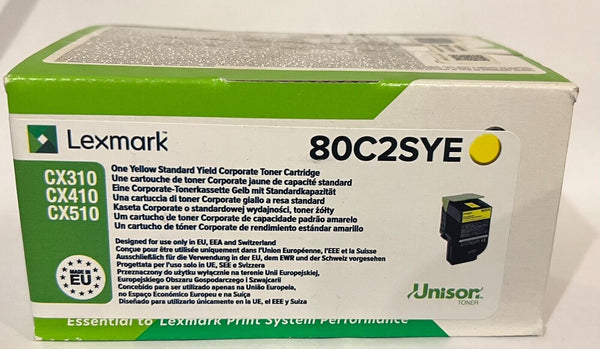 Cartouche Lexmark 80C2SYE Original Neuf Jaune 2500 Pages Pour CX310-CX410-CX510  Lexmark   