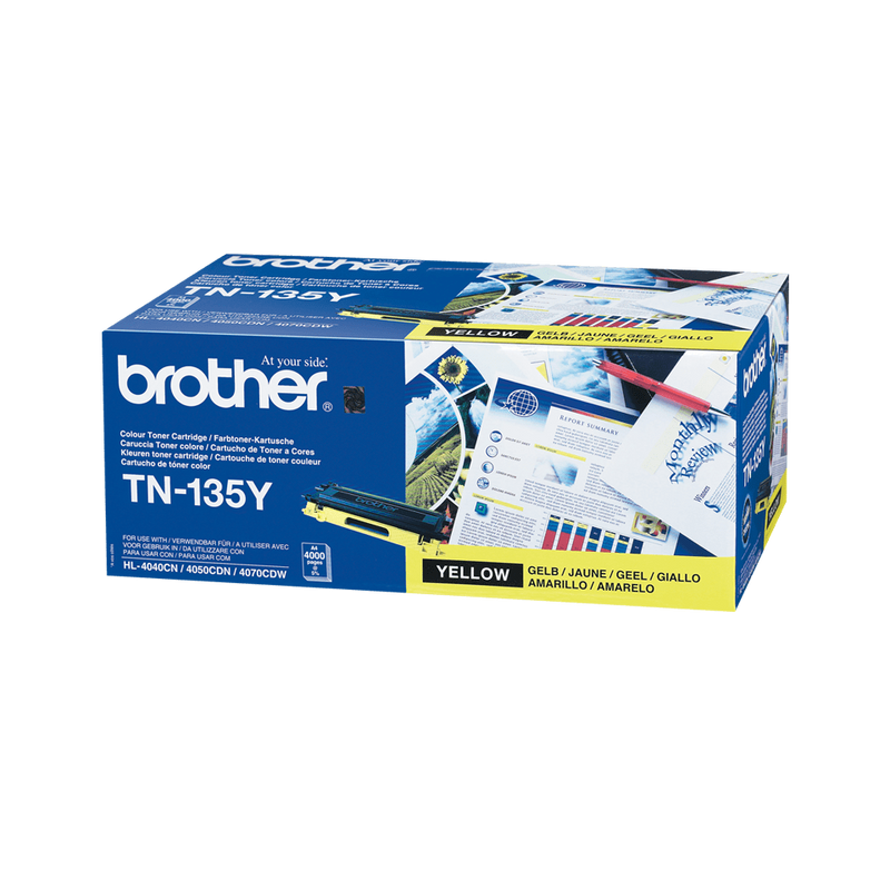 Toner Brother TN-135Y TN135Y Original Neuf Jaune 4000 Pages  Brother   