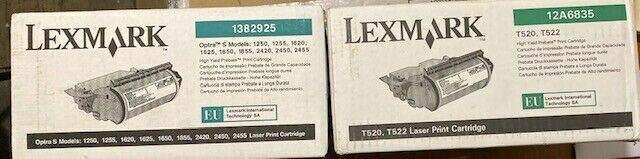 LOT DE 2 Lexmark 1382925 Laser Cartouche d'impression pour Optra S  Lexmark   