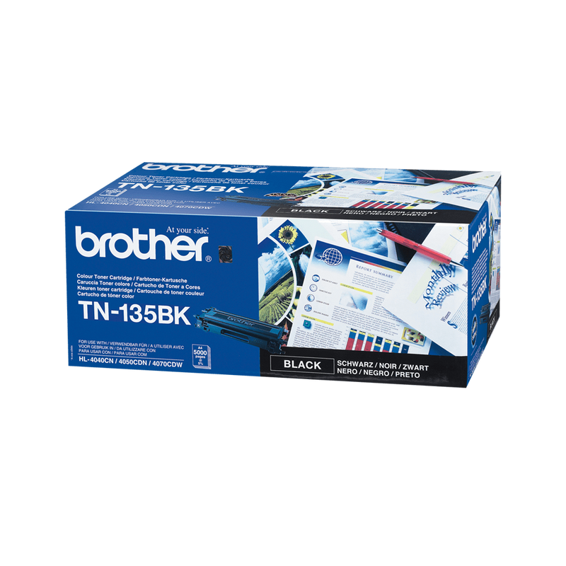 Toner Brother TN-135BK TN135BK Original Noir 5000 Pages NEUF MAIS CARTON OUVERT  Brother   